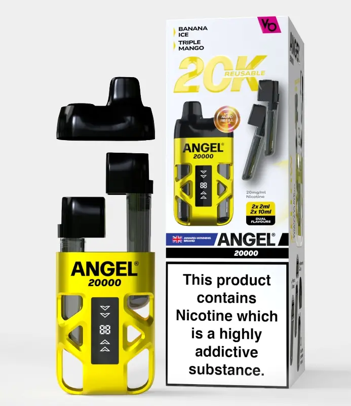 Yellow Edition Angel 20000 Rechargeable Disposable Pod Kit